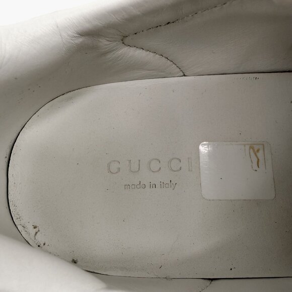 Gucci Ace White Leather Pearl Studded Web Stripe Sneakers Size 36 US 6 Women\'s